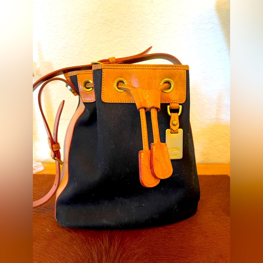 Dooney & Bourke Leather/Canvas Bucket Bag
